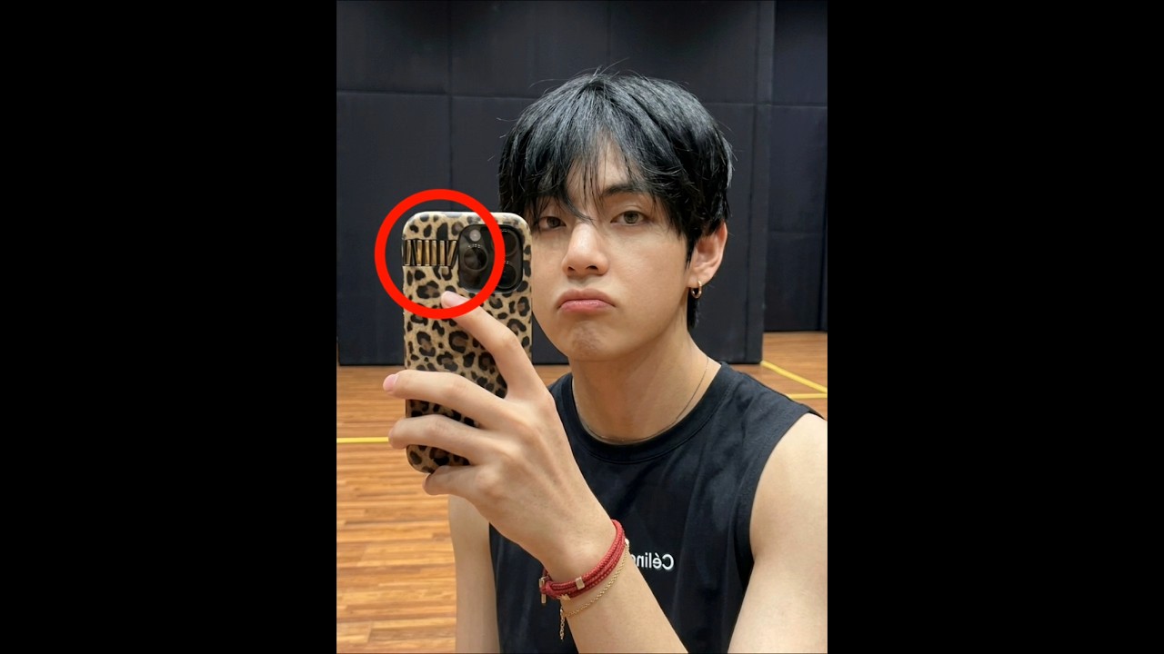 BTS Taehyung's $1,899 Custom Phone 😱 BTS V Tech Breakdown (Model + Price) #bts #btsv #shorts