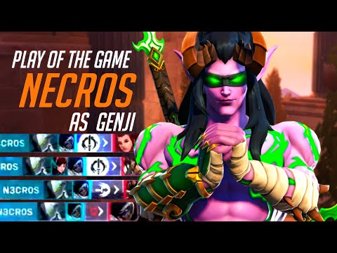 NECROS LEGENDARY NANO GENJI GAMEPLAY - POTG! OVERWATCH 2 TOP 500 SEASON 5