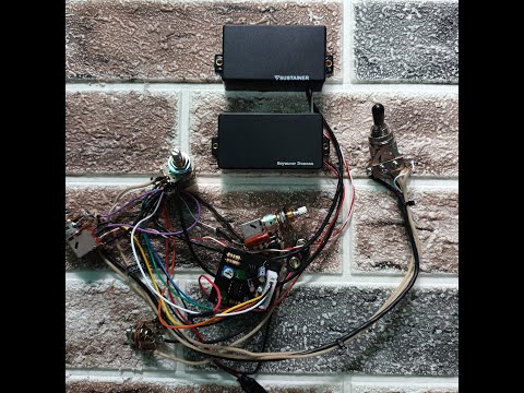 Veyz Sustainer Pickup W/ Seymour Duncan Blackout AHB-1 Complete wiring harness | Push Pull version | DHL Express Shipment | image 21