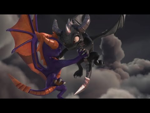 Spyro vs Dark Spyro - with TLoS Cynder Boss