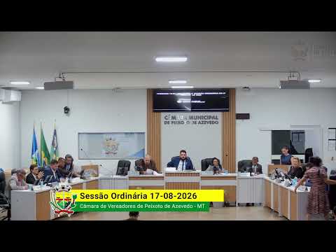 Imagem - Sessão Ordinária de 17 de agosto de 2026