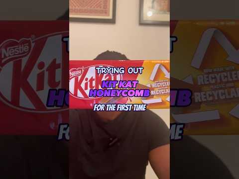 Trying Out Kit Kat Honeycomb 🍯 For The First Time 🤩 #shorts #kitkat