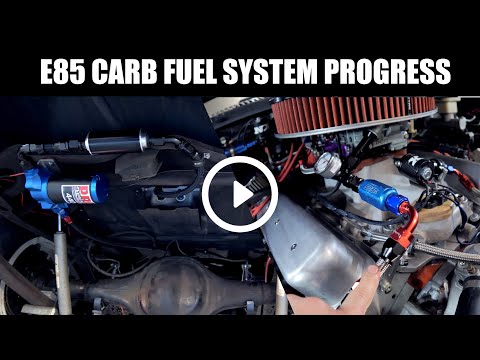 E85 carb fuel system conversion - Evil Energy PTFE fuel lines - Pro Systems 440 GPH pump!