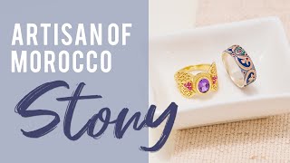 Multi-Color Enamel 18k Gold Over Silver Ring Related Video Thumbnail