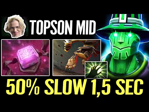 When Topson Rubick MiD - Brutal Carry Cast Spells Dota 2