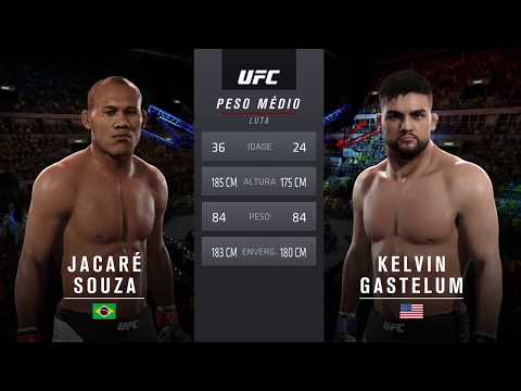 Jacaré Souza vs Kelvin Gastelum - UFC 2 Gameplay