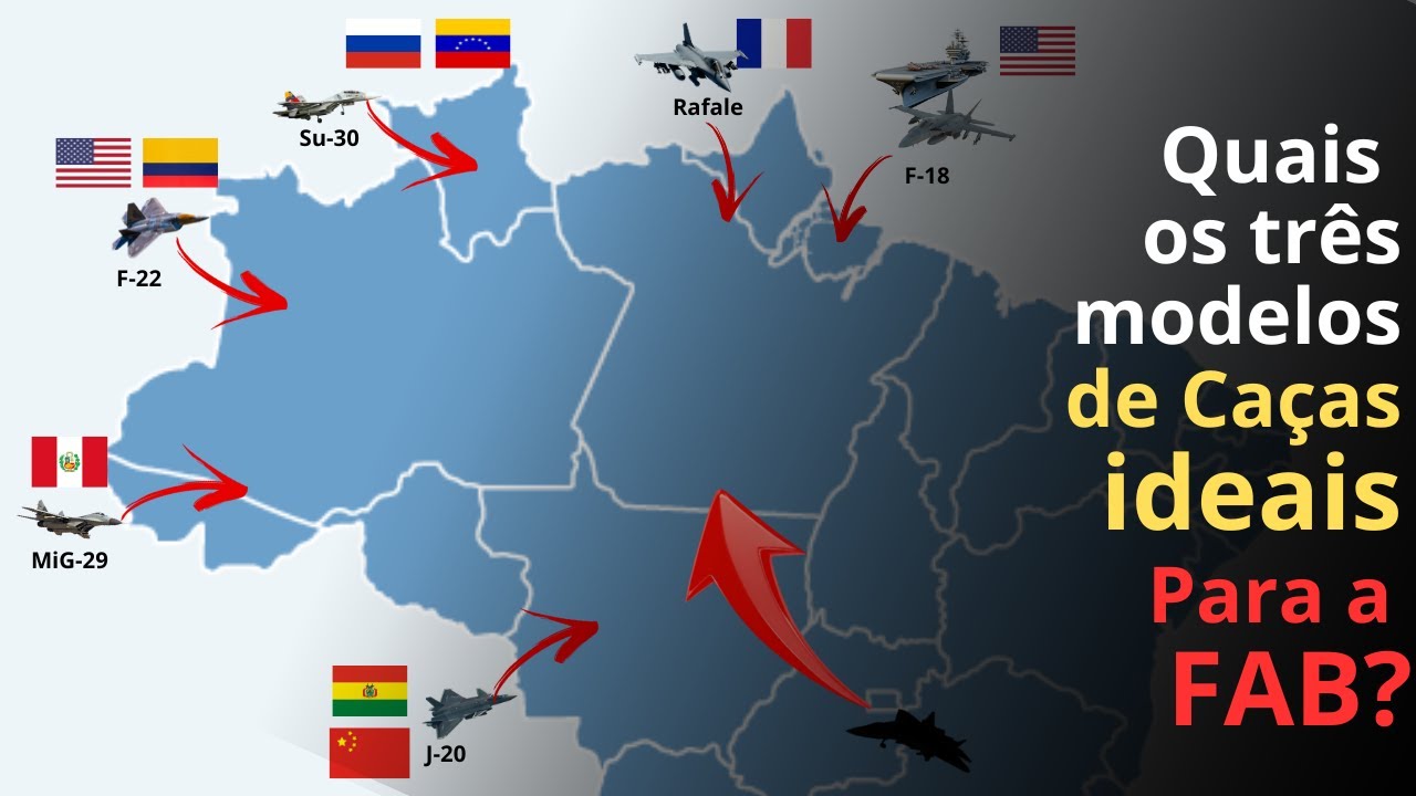 Quantos caças a FAB precisa? Em quais Estados? E quais modelos ideais para a defesa do Brasil?