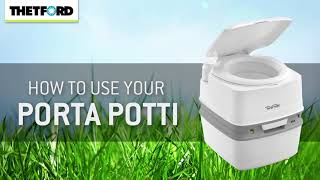 Как пользоваться биотуалетом Thetford Porta Potti.