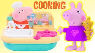Peppa Pig Cooks Breakfast for George & Friends in her new Kitchen