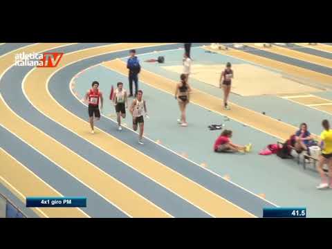 4x1 giro staffetta uomini Ancona Campionati italiani juniores e promesse indoor 2022