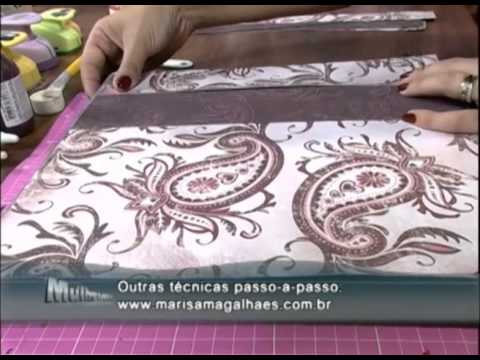 Mulher.com 25/01/2013 Marisa Magalhães - Forração de caixas com papel scrap  1/2
