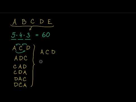 Kombinace – úvod | Pravděpodobnost a kombinatorika | Matematika | Khan Academy
