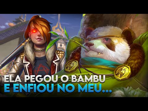 ODIN, ELA PEGOU O BAMBU E ENFIOU NO MEU... - ⚡ Smite BR Ranked Duelo