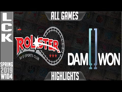 KT vs DWG Highlights ALL GAMES | LCK Spring 2019 Week 1 Day 4 | KT Rolster vs Damwon Gaming