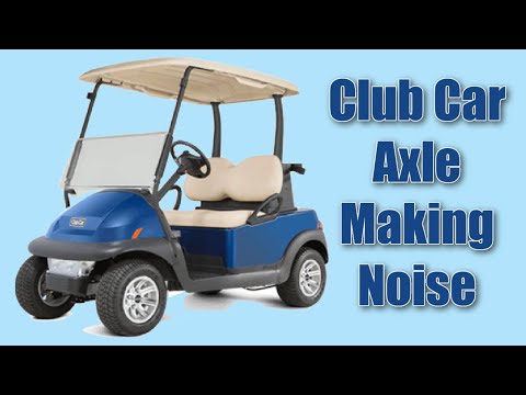 How To Replace Rear Axle Bearings on Club Car DS Precedent Golf Cart | Axle Makes Noise When Turning