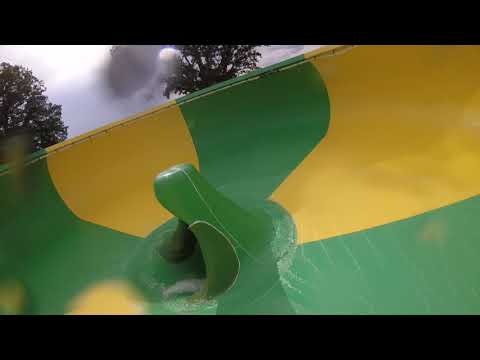 Arsenal Park Orăștie: The ”Space Hole” Slide, July 2018.