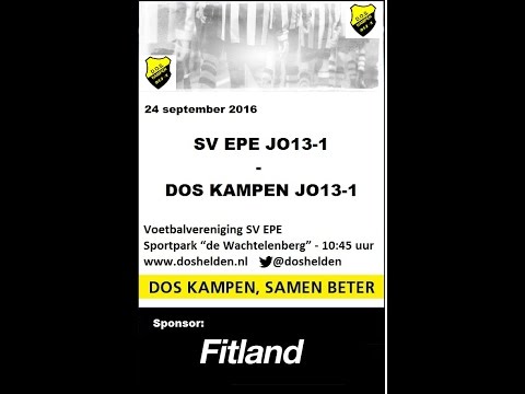 Doshelden Kampen: 24-09-2016: s.v. Epe JO13-1 - Dos Kampen JO13-1 (1-1)