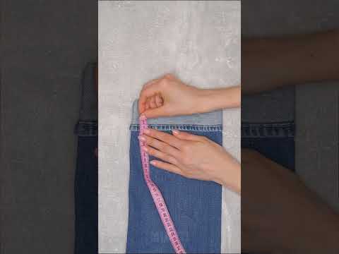 How to hem jeans in 5 minutes while keeping the original hem! Miarti 🧵✂️