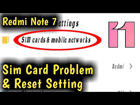 Redmi Note 7 Sim Card Problem & Reset Setting 2023