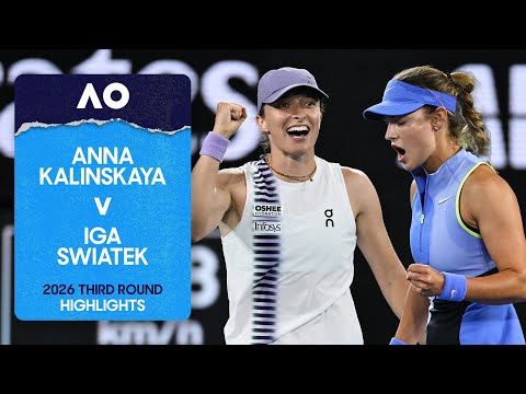 Anna Kalinskaya v Iga Swiatek Highlights | Australian Open 2026 Third Round
