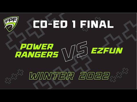 Winter 2022 Co-Ed Division 1 Finals: Power Rangers vs EZFun