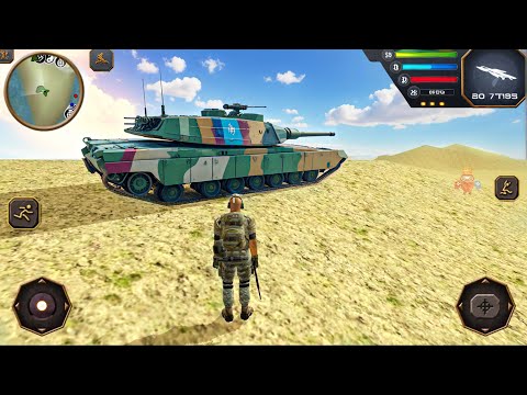 Retired Army Officer Simulator - Military Tank and Helicopter #1 - Android Gameplay
