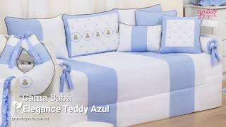 Quarto para Bebê Elegance Teddy Azul | Ref: 59210
