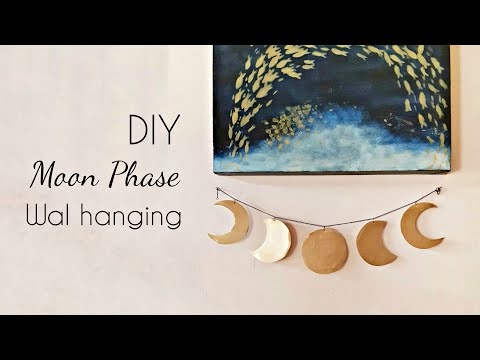 DIY Moon Phase Wall Hanging