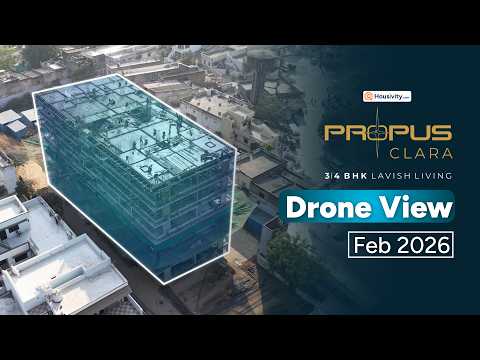 Propus Clara Propus Clara Vastral Ahmedabad | Premium 3 & 4 BHK High-Rise Living 🏙️ | Drone Tour Timeline Image 1