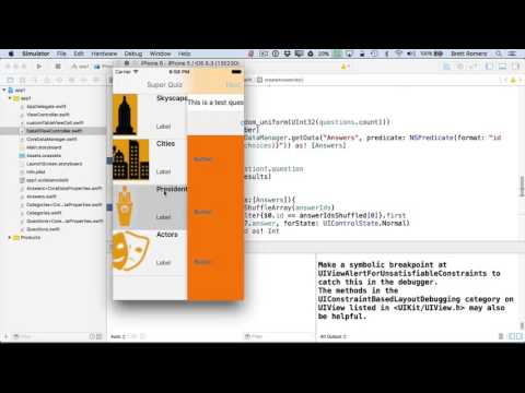 Learn To Build Your First Professional iOS App - Shuffle Answer