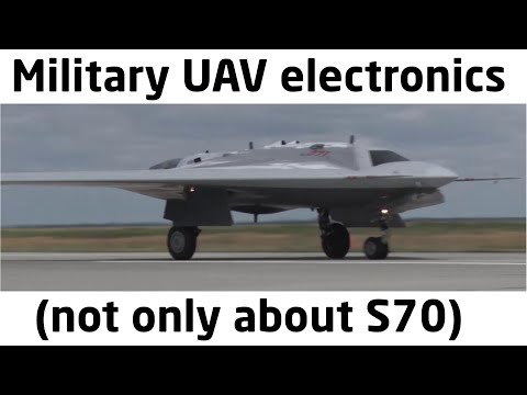 S-70 Okhotnik military UAV electronics - highlights from war-sanctions