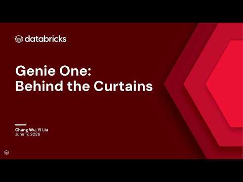 Watch: Behind the curtain: Key learnings from building Genie