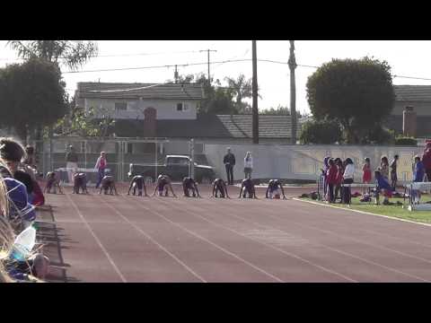 VarB 100m vs FV 3-27-14 - Los Alamitos Boys