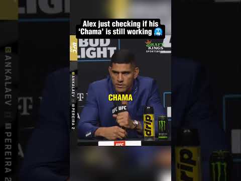 Alex Pereira just checking if his ‘Chama’ is still working 🔥 #ufc #alexpereira #mma