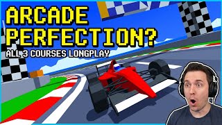 Virtua Racing - All 3 Courses Longplay Gameplay  (Arcade)