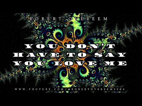 You don't have to say you love me - Robert Overeem