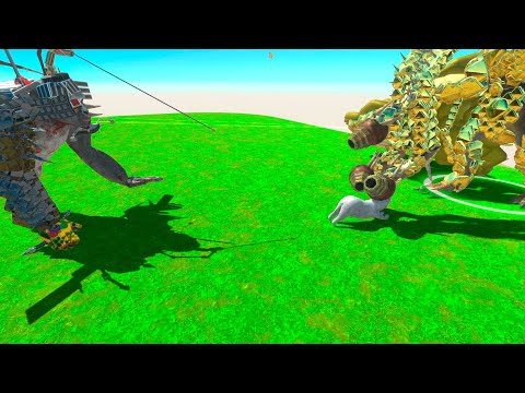 MECHA KONG vs KING GHIDORA vs EVERY UNIT - Animal Revolt Battle Simulator