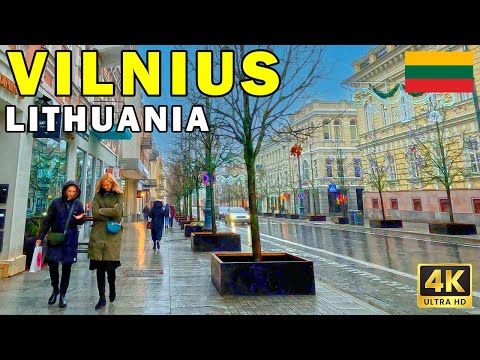 🇱🇹 VILNIUS in 4K: A Virtual Walking Tour of LITHUANIA | 4K 60fps