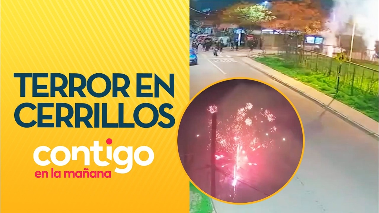 La cronología de los 20 minutos de fuegos artificiales y balazos en Cerrillos - Contigo en la Mañana