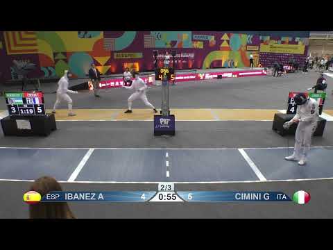 2023 112 T64 03 M E Individual Budapest HUN GP BLUE CIMINI ITA vs IBANEZ ESP