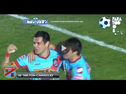 Gol de Caraglio. All Boys 0 - Arsenal 1. Semifinal. Copa Argentina 2013. FPT