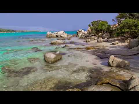 Gentle Waves on a Small White Rock Beach   Relaxing Ocean Sounds