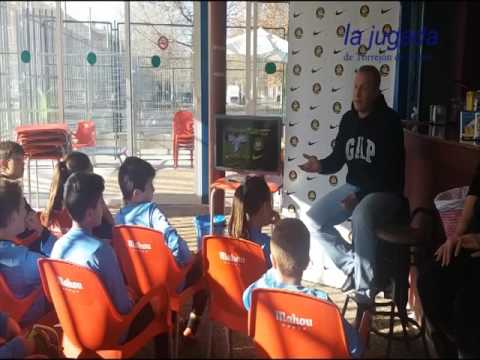 Martín Criado, en el Campus Navideño del Atlético Torrejón