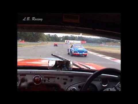 Mark Schmidt amazing start historic race Zolder Austin Healey