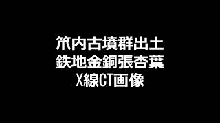 文化財動画 白河市笊内古墳群出土　鉄地金銅張馬具のⅩ線CT画像 - Comprehensive Database of Archaeological Site Reports Japan