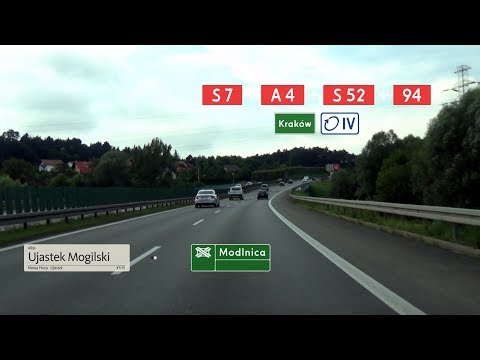 🇵🇱 S7 + A4 + S52 + DK94 Kraków: IV obwodnica ↻ (3x)