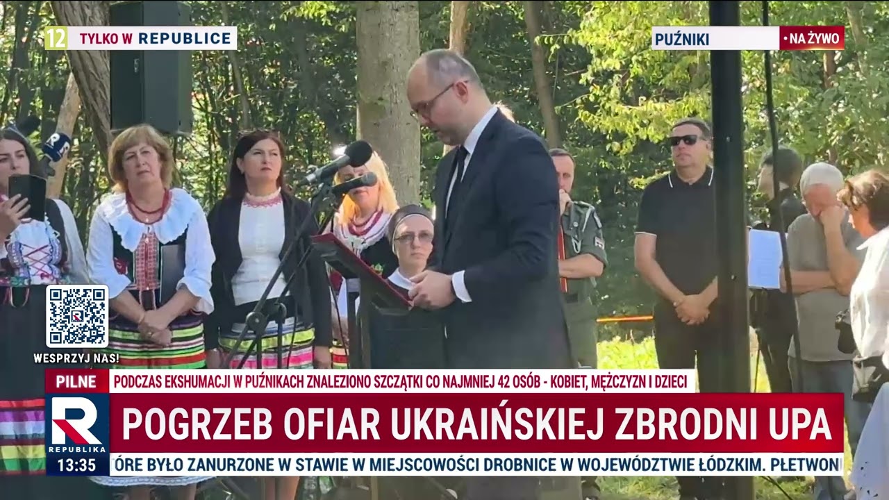Pogrzeb ofiar ukraińskiej zbrodni UPA