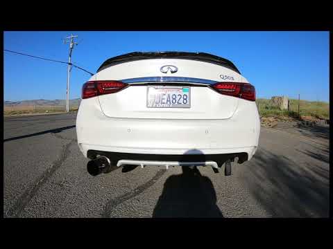 Exhaust Clip: Custom Tomei Exhaust on Q50 3.0t