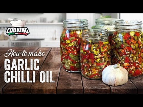 How to make Homemade PROPER FRESH GARLIC CHILLI OIL recipe italian style authentic