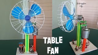 How to Make a Revolving Table Fan at Home - Best out of waste
